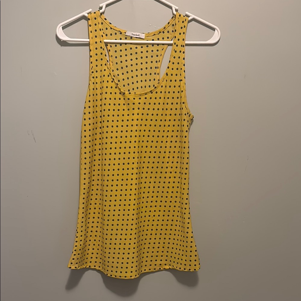 Yellow Polka Dot Tank Top